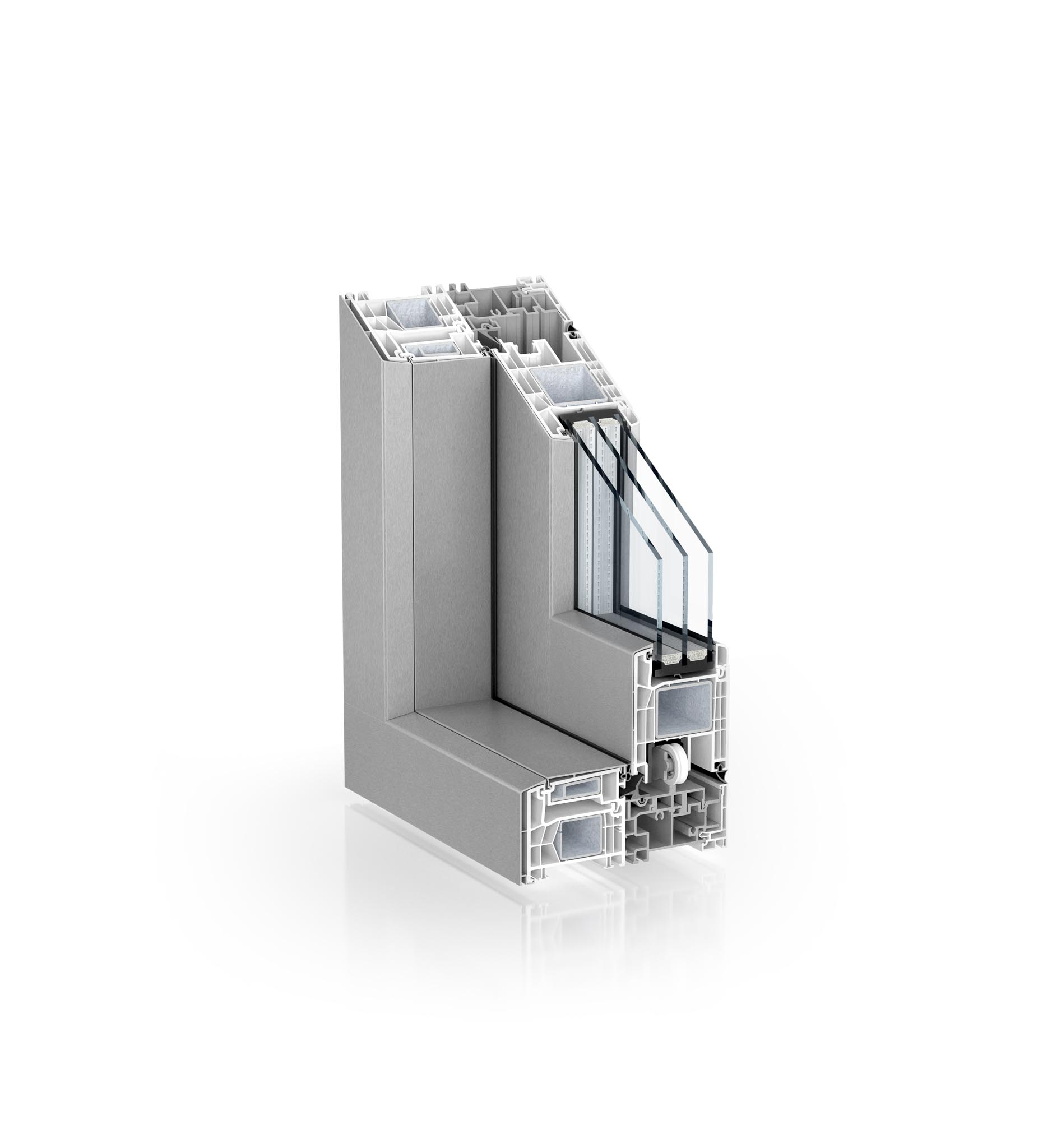 System-PremiSlide-76-AluClip-edelstahl-elox